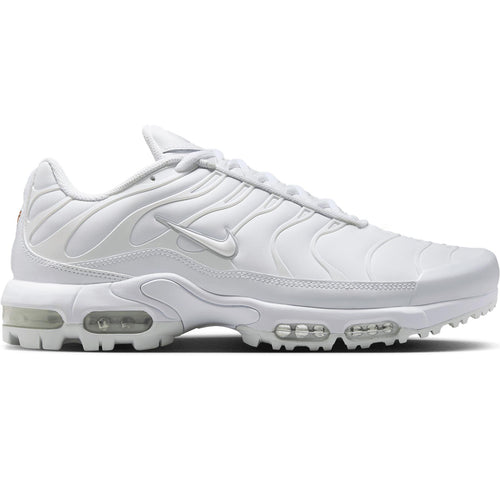 Air Max Plus Golf Shoes White/Pure Platinum/Gold/Salsa Red - SS25