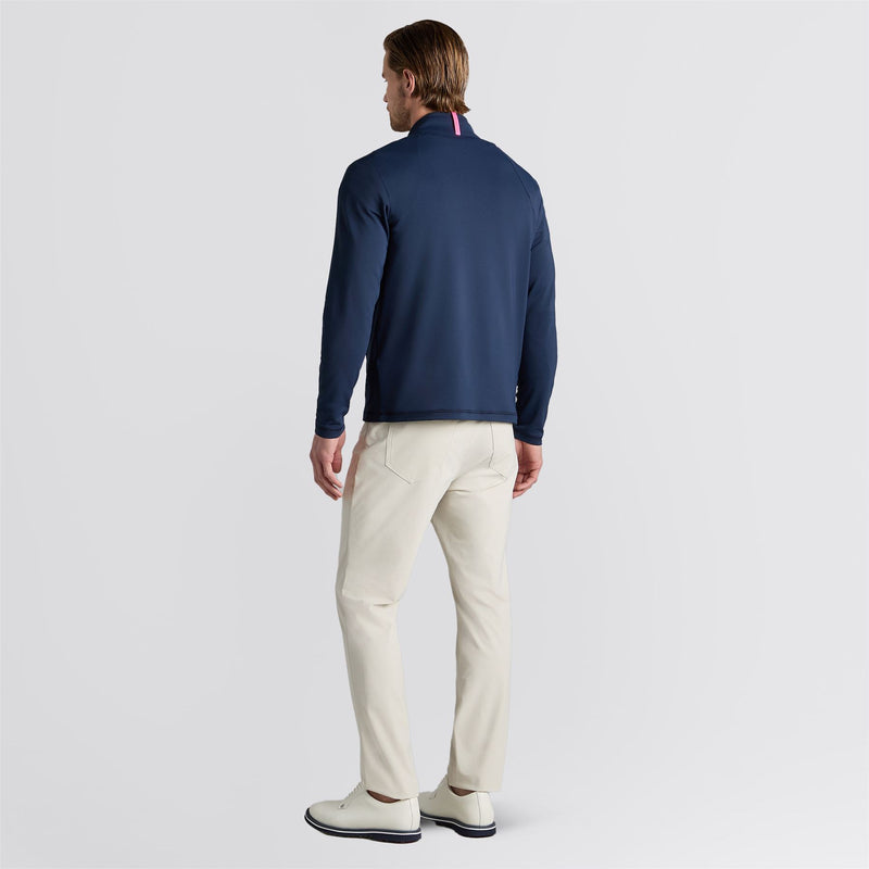 Brushed Back Tech Terry Quarter Zip Twilight