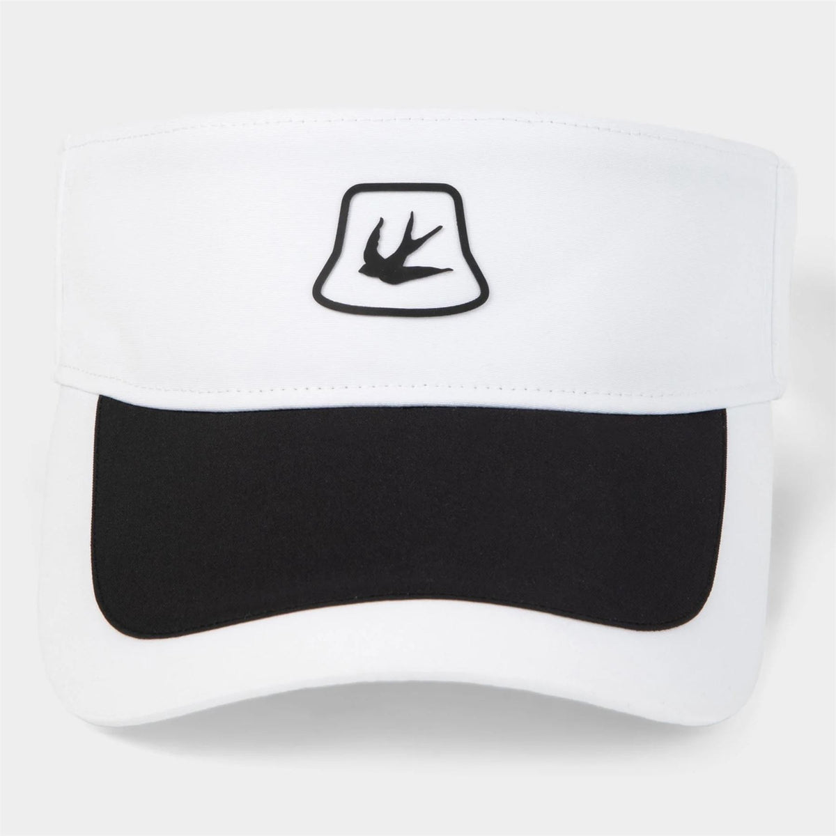 Womens Contrast Golf Visor White/Black