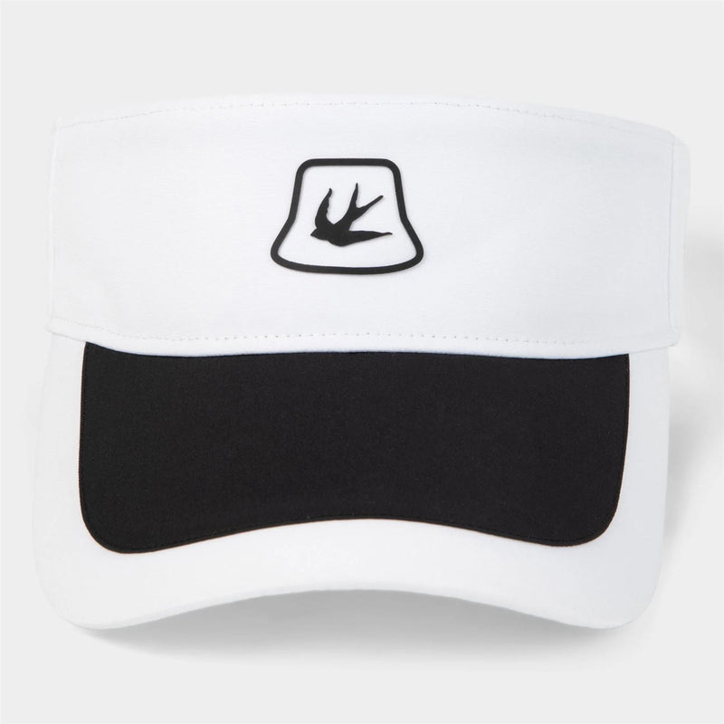 Womens Contrast Golf Visor White/Black