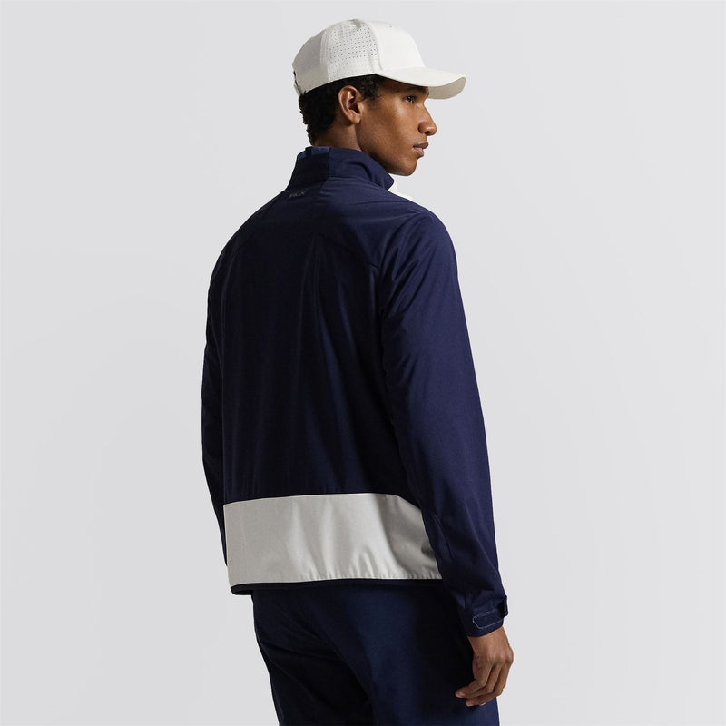 RLX Full Zip Stratus Packable Jacket Ceramic White/Refined Navy