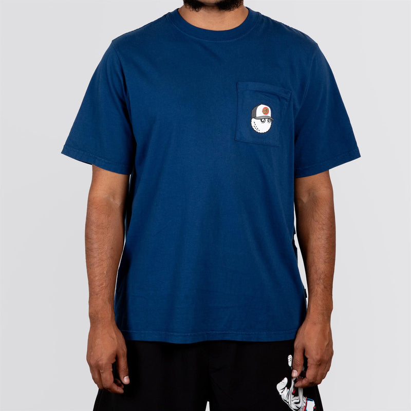 x Santa Cruz Bermuda Bunker Tee Navy