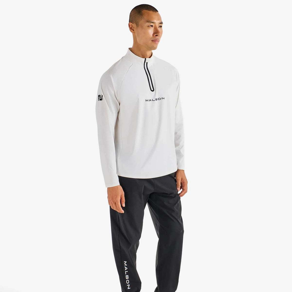 Performance Raglan Quarter Zip White