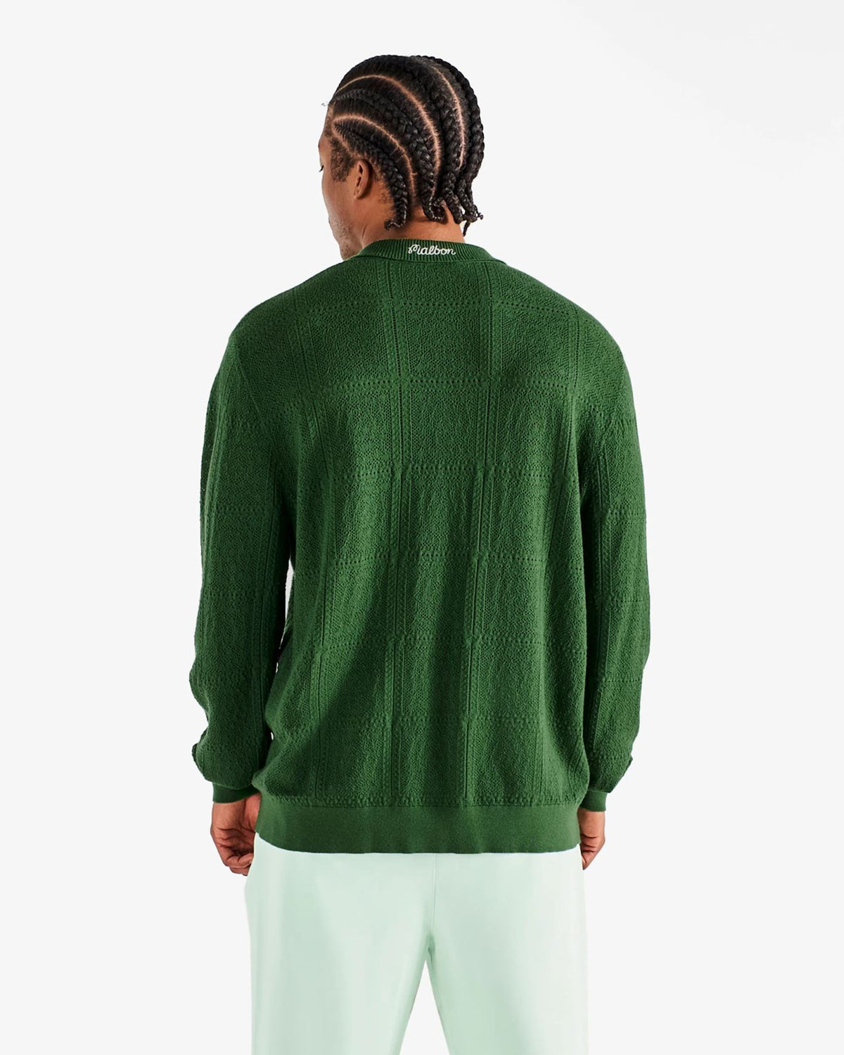 Resort Crochet Cardigan Garden Green