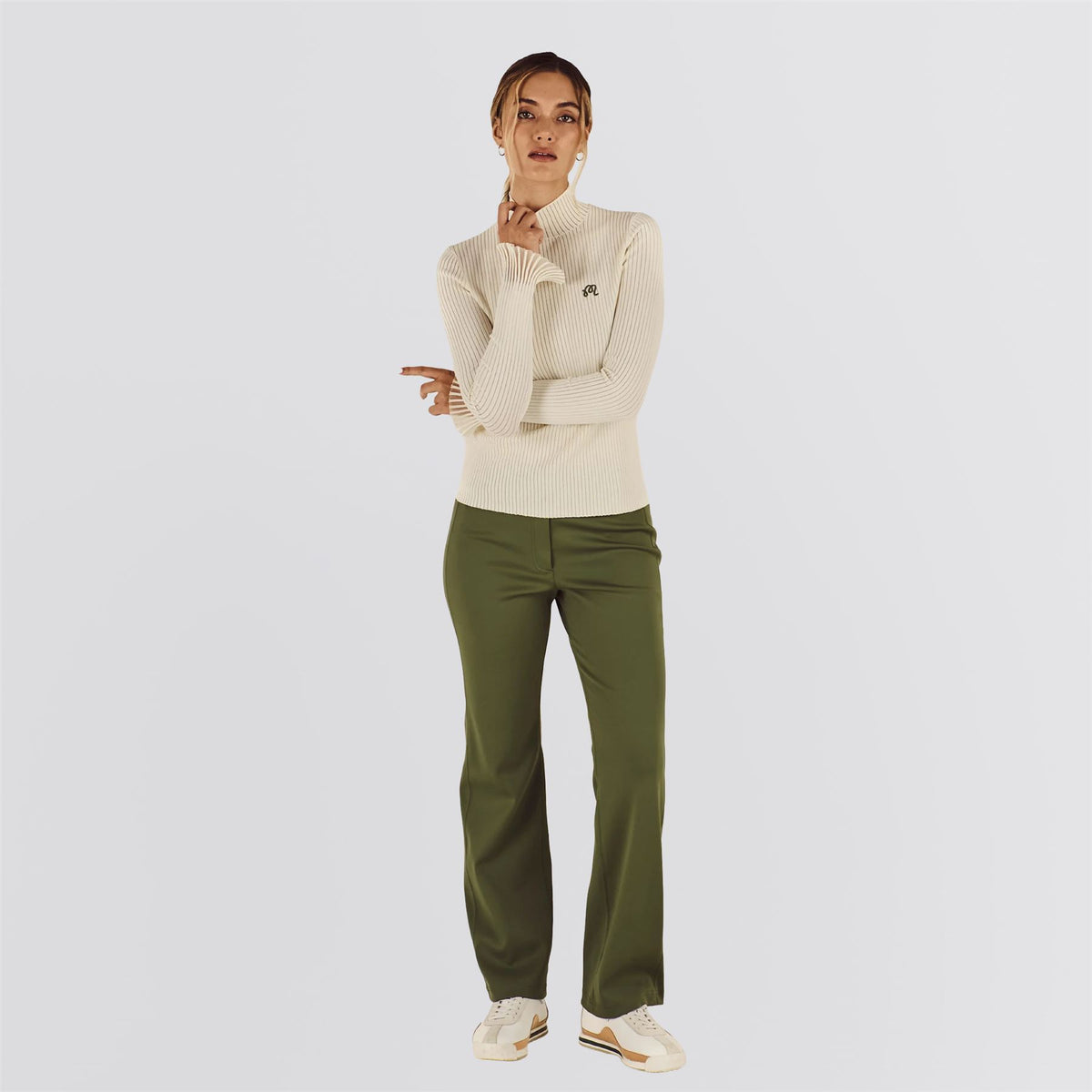 Womens Monika Turtleneck Cream