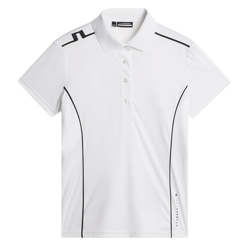 Womens Leyla Biograde Jersey Polo White - SS25