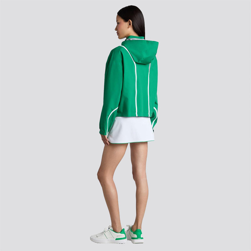 Paneled Waterproof Hooded Jacket Dark Clover