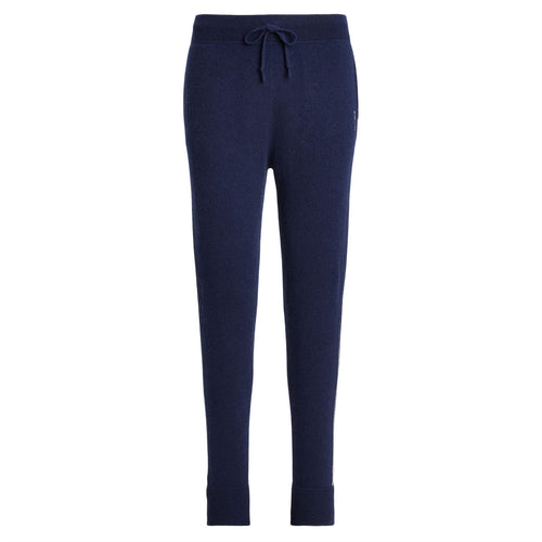 Womens Washable Cashmere Jogger Pants Refined Navy - SS24