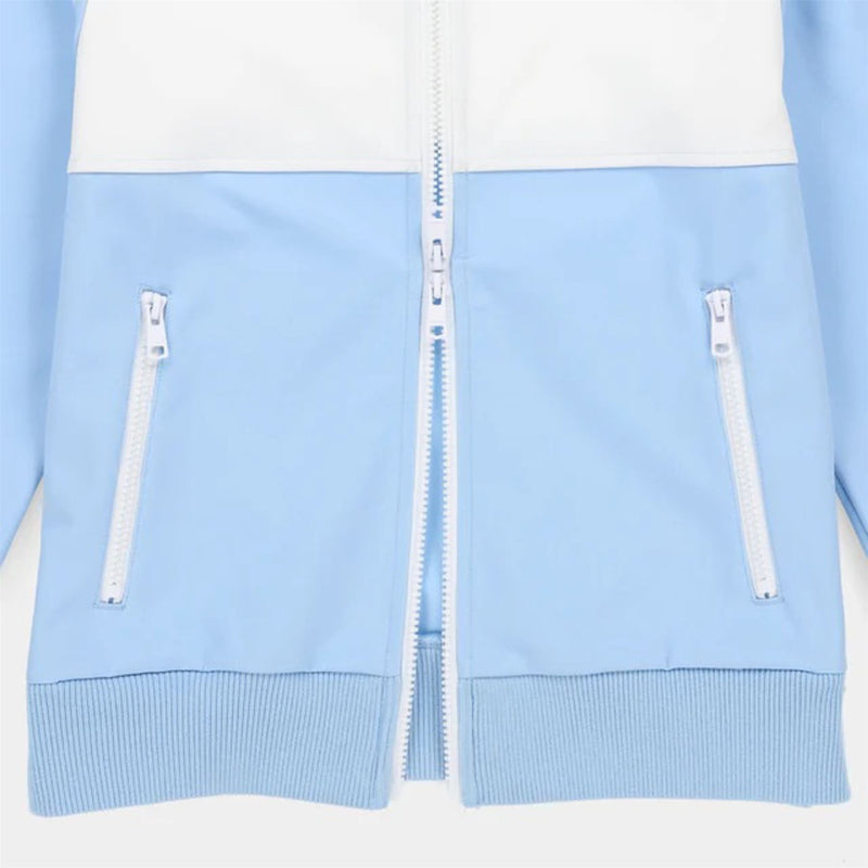 Womens Warm Up Jacket Powder Blue/White