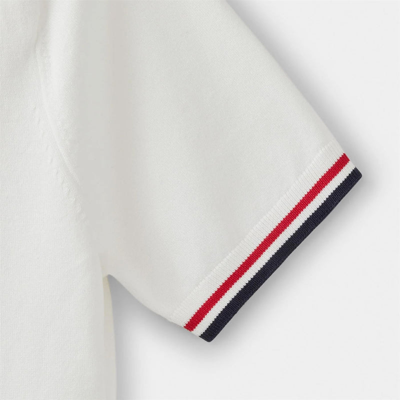 Womens Albatross Polo White/Red Stripe