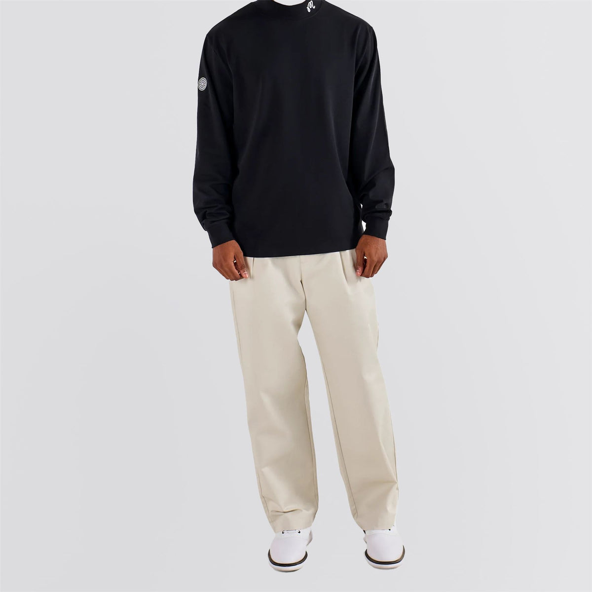 Reverse Pleat Pants Ivory