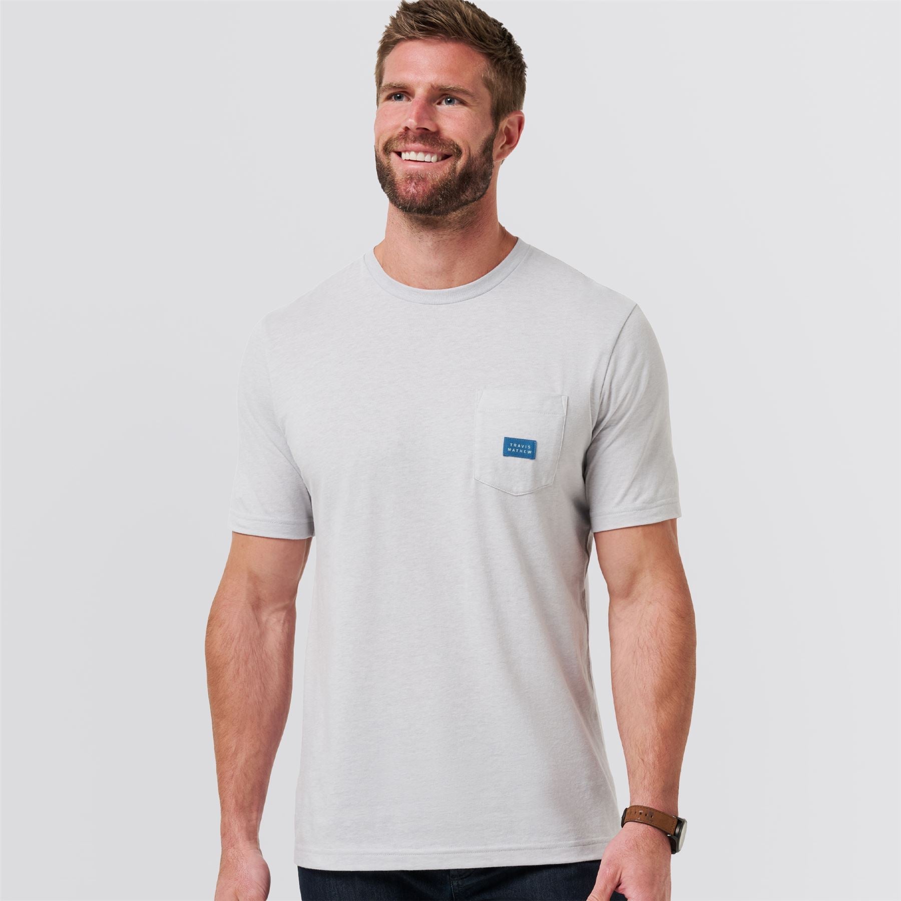 Travel Diary Tee Heather Light Grey