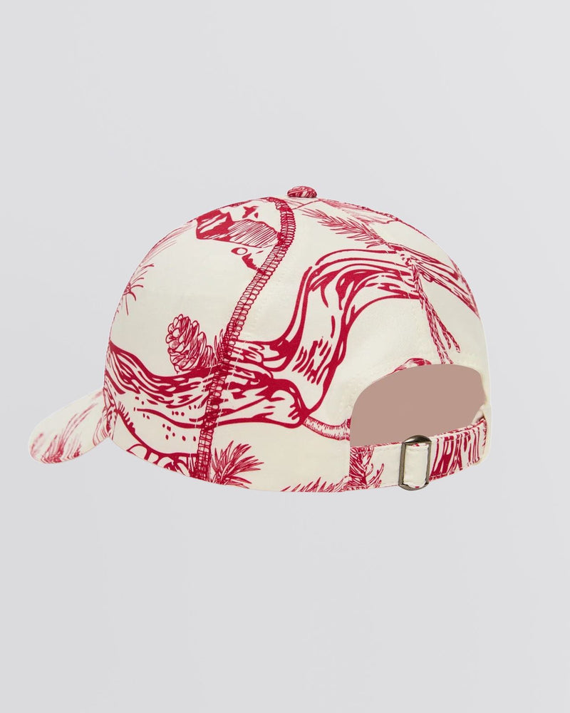 Womens Technical Cap Red Botanical
