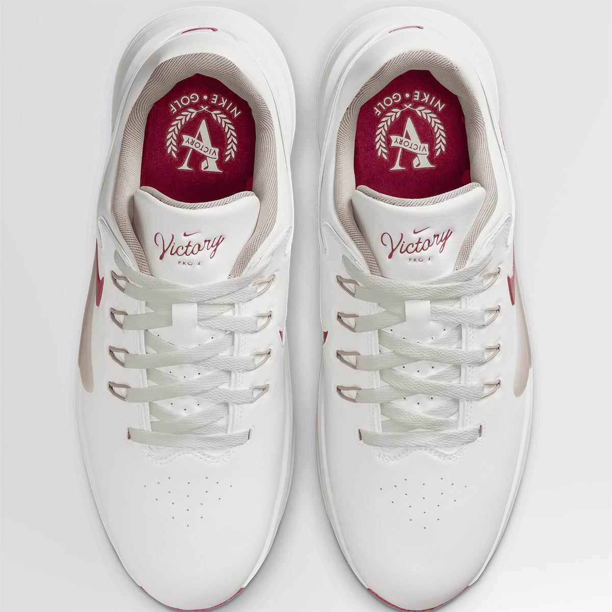 Victory Pro 4 Golf Shoes Summit White/Team Red/Taupe Gray