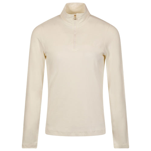 Womens Geliina Quarter Zip Mid Layer Off White - AW24