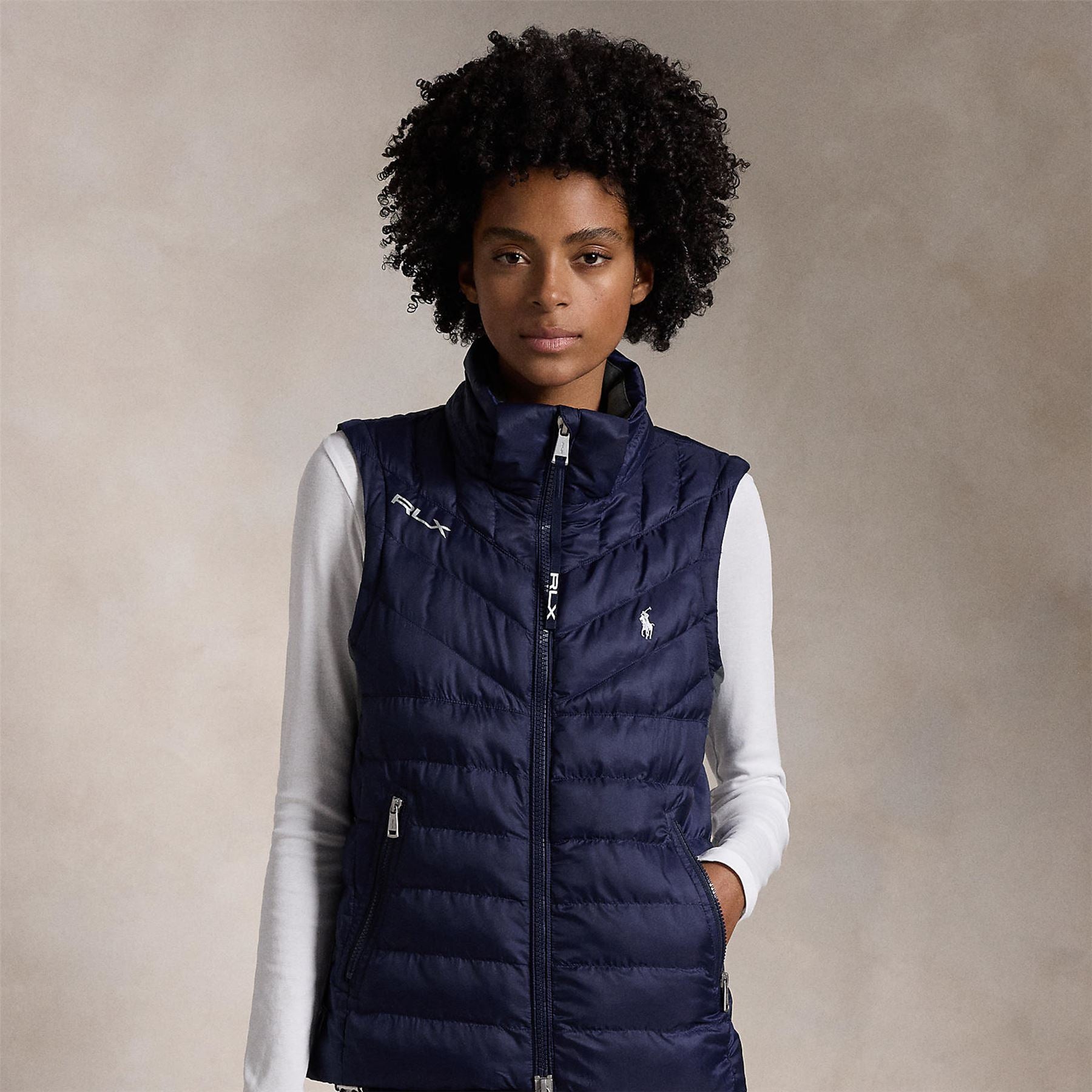 Ralph Lauren RLX Ripstop Full Zip Windbreaker Refined Navy