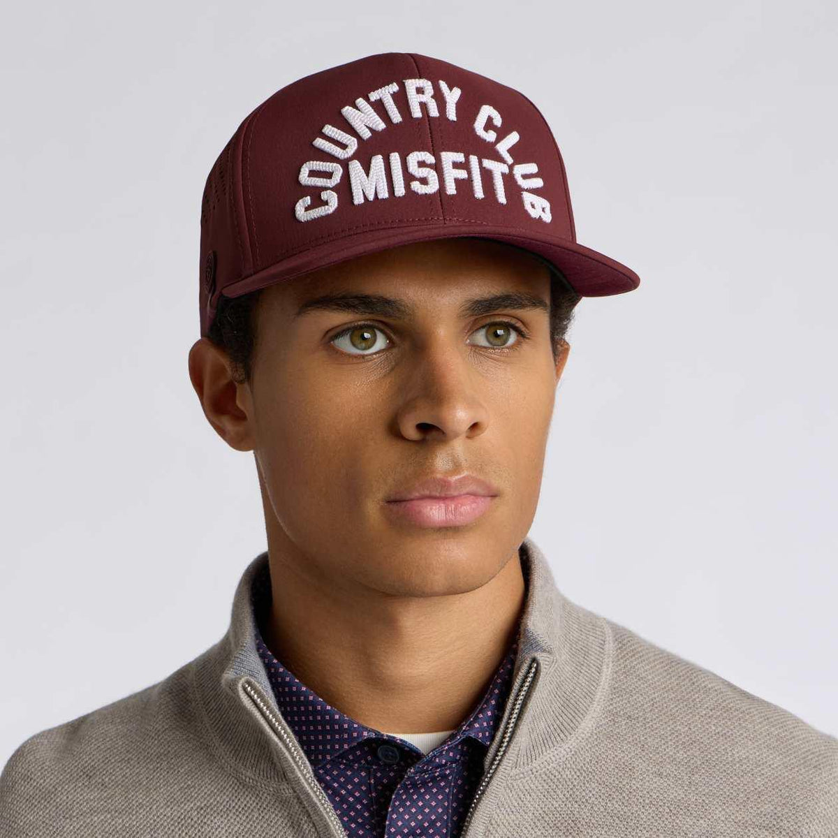 Country Club Misfit Delta Hat Dark Plum