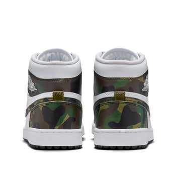 Nike Air Jordan 1 High Top Golf Shoes Green Camo