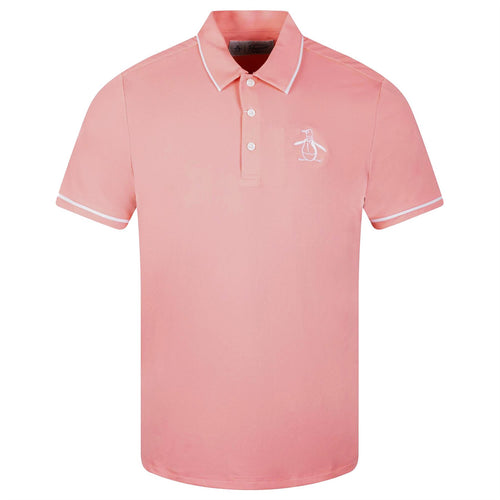 Heritage Oversized Pete Golf Polo Strawberry Pink - AW23