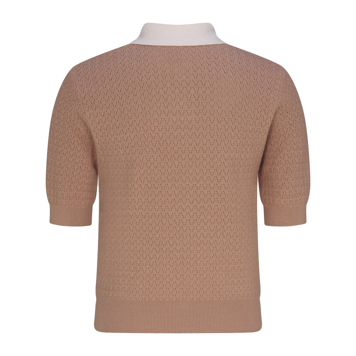 Womens Christy Polo Sand/Pinky White