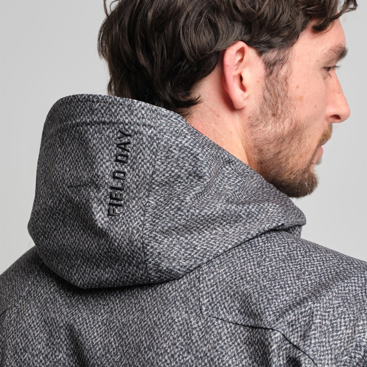 James 3 Layer Jacket Exploded Grey Donegal