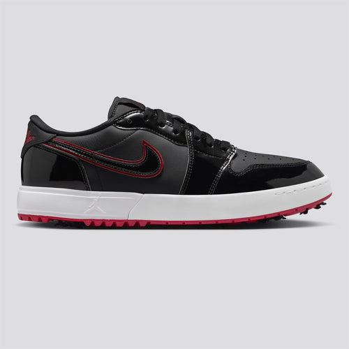 Air Jordan 1 Low G Spiked Golf Shoes Black/Varsity Red/White