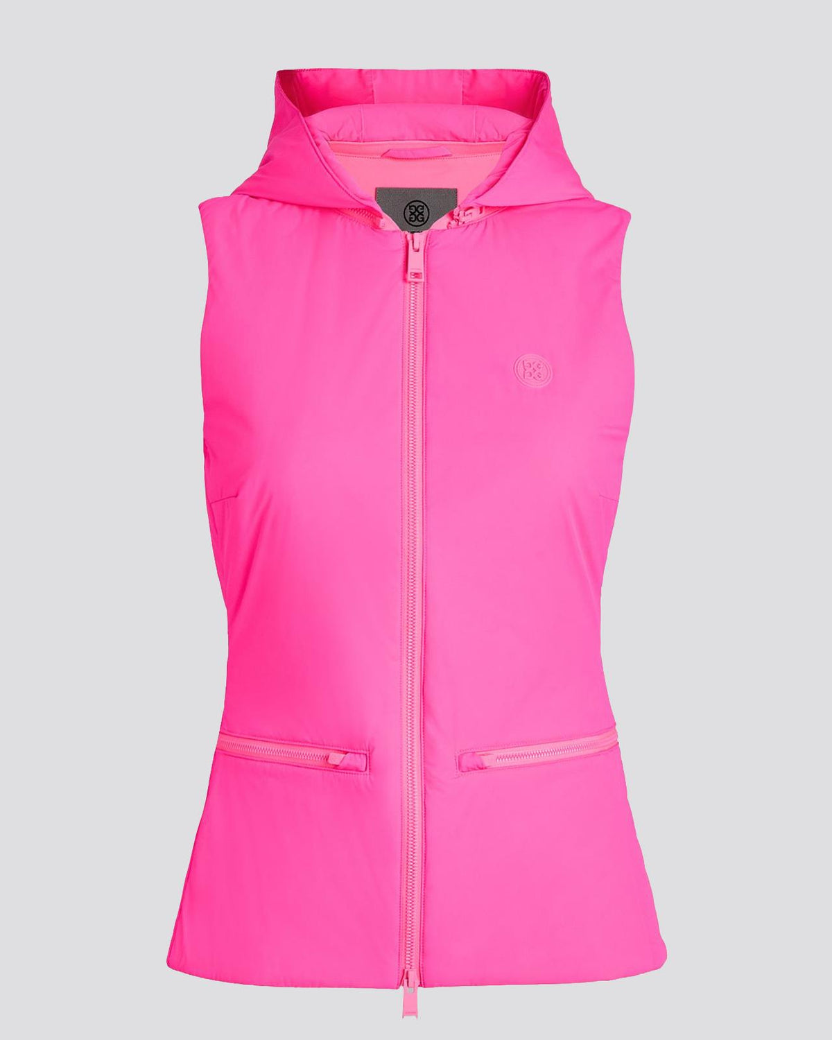 The Whit Hooded Stretch Vest Knockout Pink