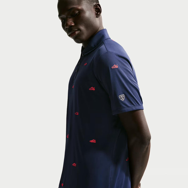 Dri-FIT Par 5 Polo Pacific College Navy/Hot Lava