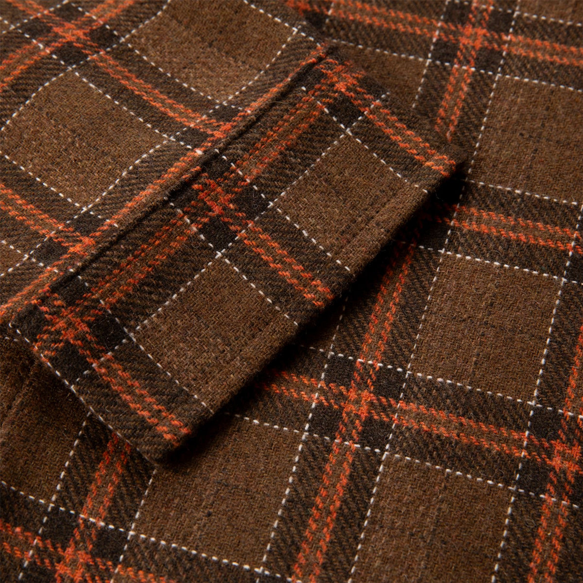 Keaves Flnnel LS Shirt Brown