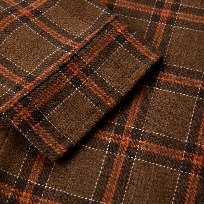 Keaves Flnnel LS Shirt Brown
