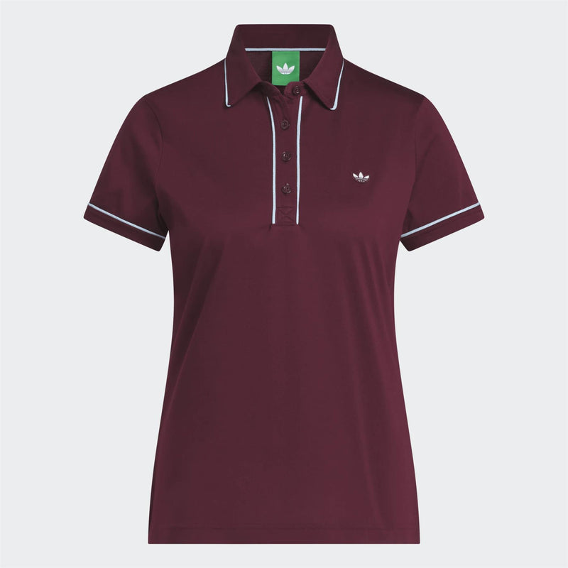 Womens Originals Solid Polo Maroon