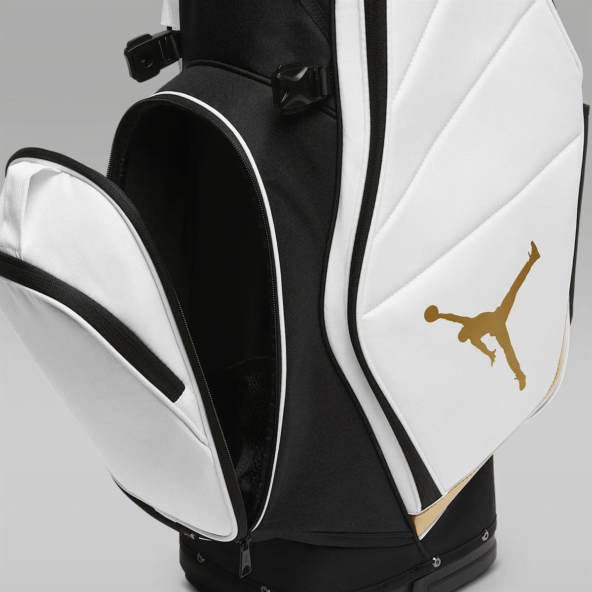 Jordan Fade Away Golf Bag White/Black/Metallic Gold