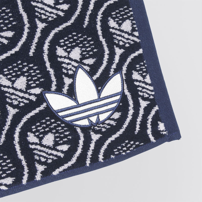 Originals All Over Trefoil Towel Night Indigo
