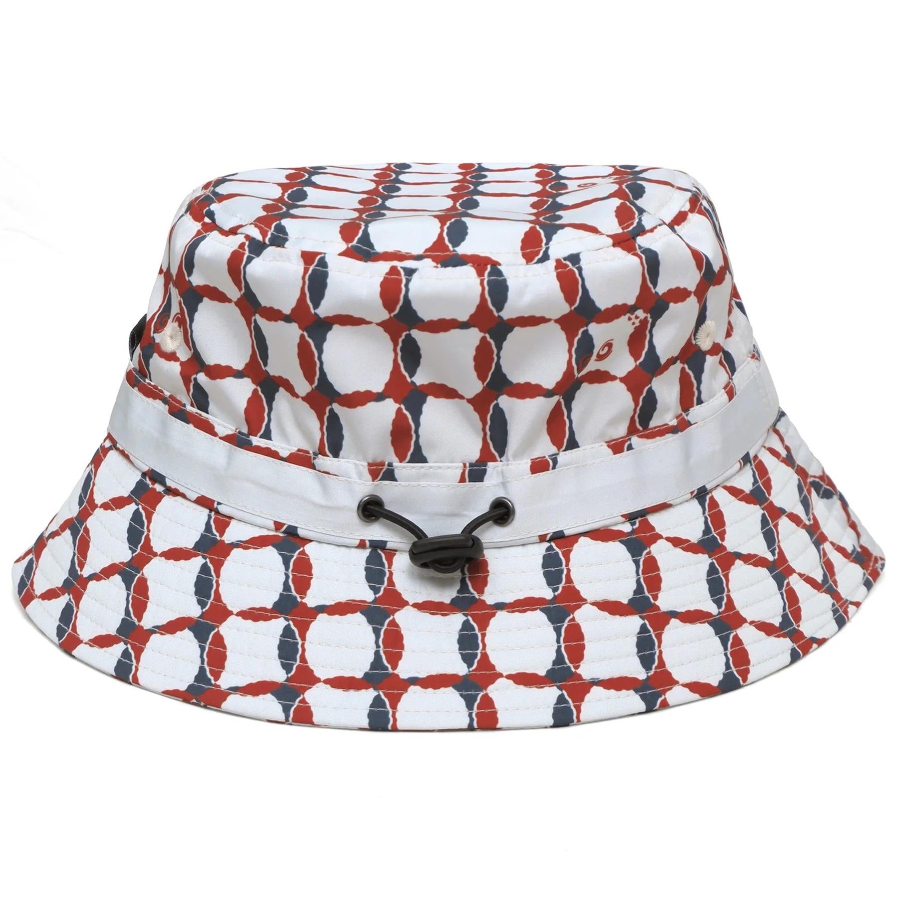 Malbon Golf Lattice Bucket Hat Cream | TRENDYGOLFUSA.COM