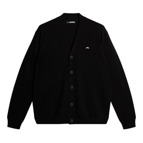 Lucas Tour Merino Knitted Cardigan Black - SS25