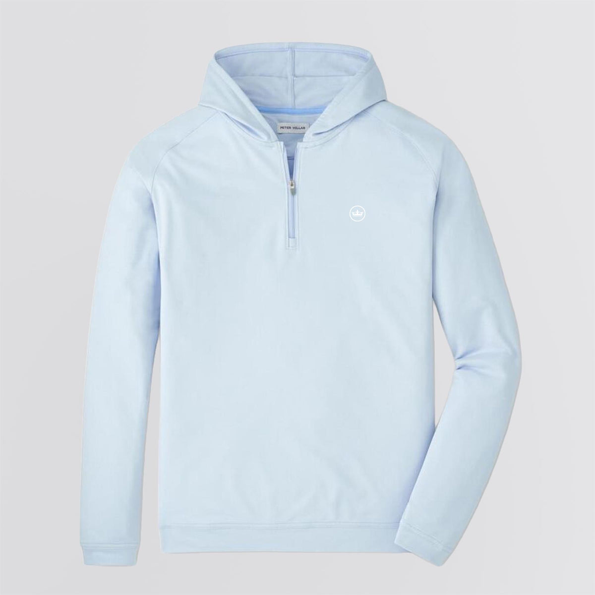 Pine Performance Quarter-Zip Hoodie Stream Blue