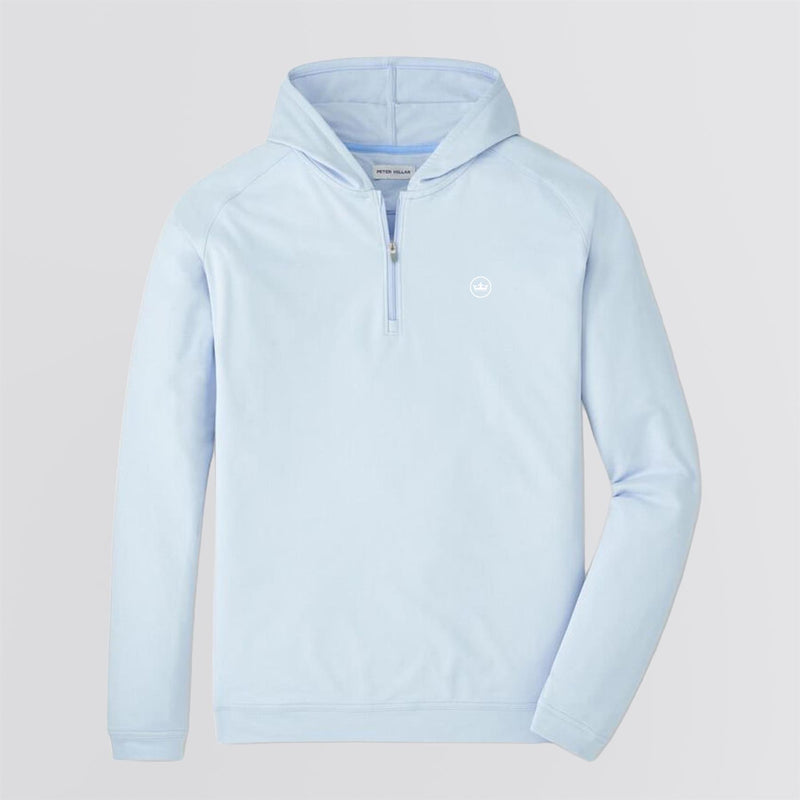Pine Performance Quarter-Zip Hoodie Stream Blue