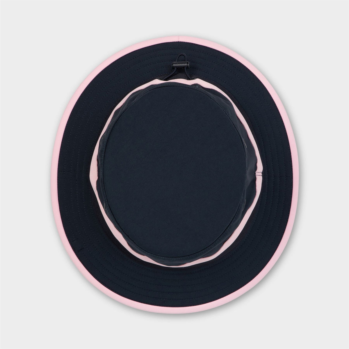Ribbon Bucket Hat Dark Navy/Pink Stripe