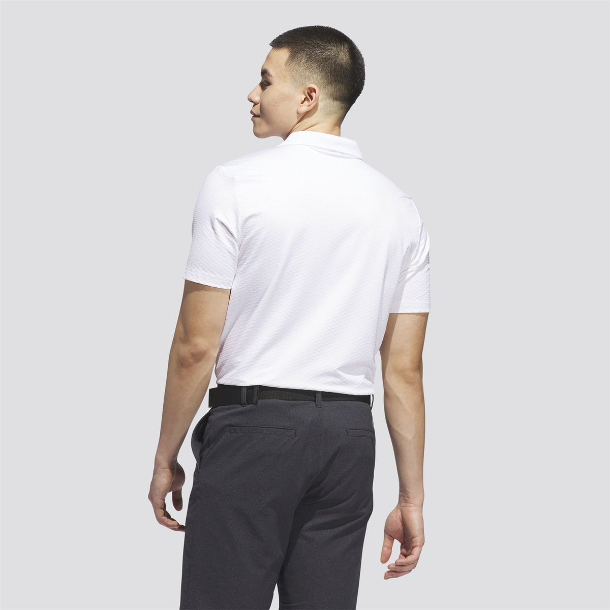 Beyond The Course Textured Polo White