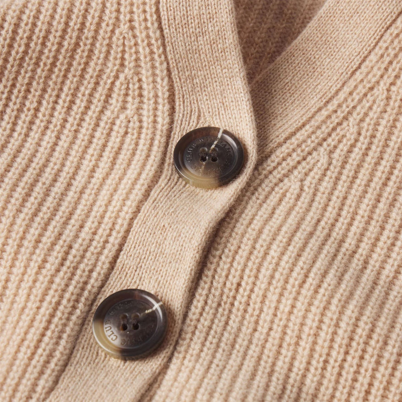 Womens Emily Cashmere Cardigan Sand Heather