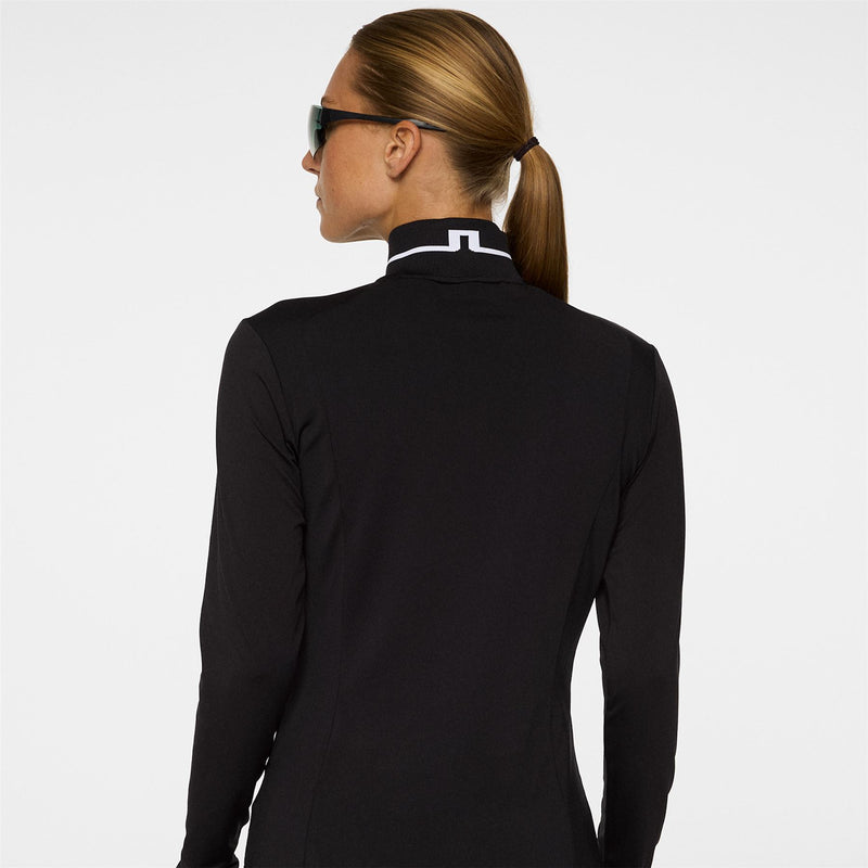 Womens Hertta LS Polo Black