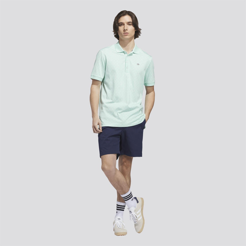 Originals All Over Trefoil Polo Clear Mint/Chalk White