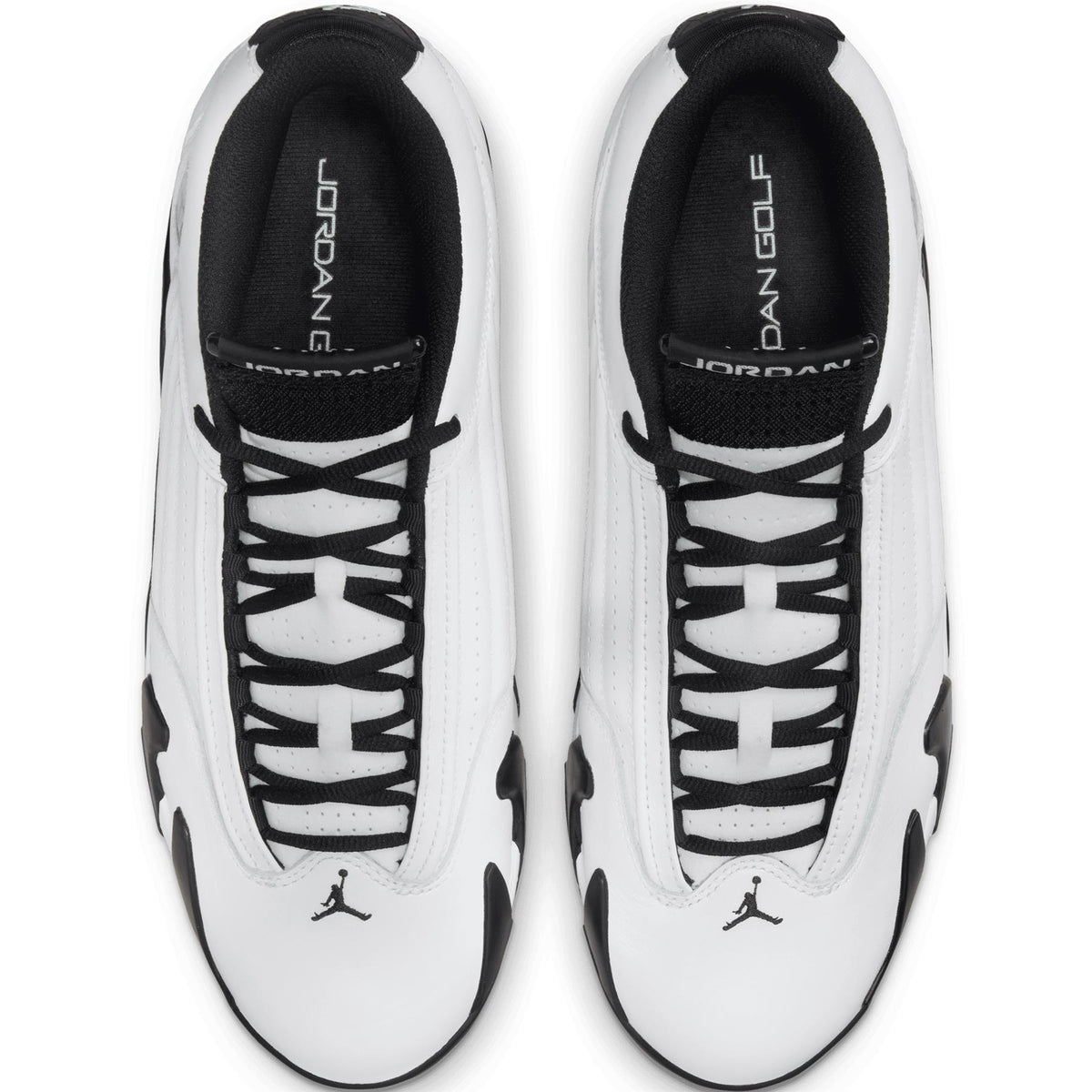 Air Jordan 14 Golf Shoes White/Oxidized Green/Black/Glacier Blue