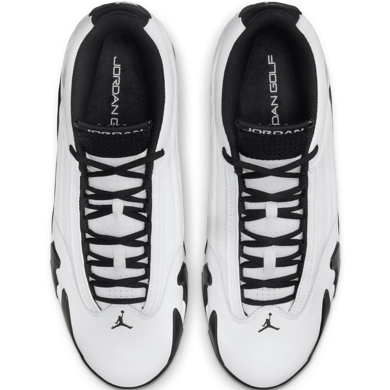 Air Jordan 14 Golf Shoes White/Oxidized Green/Black/Glacier Blue