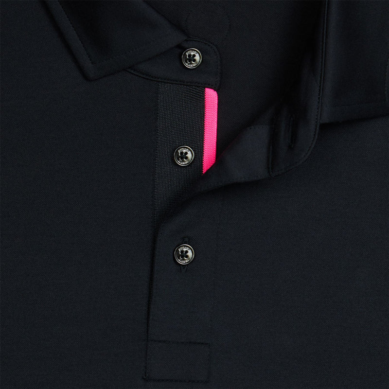All Play Fine Stretch Pique Polo Onyx