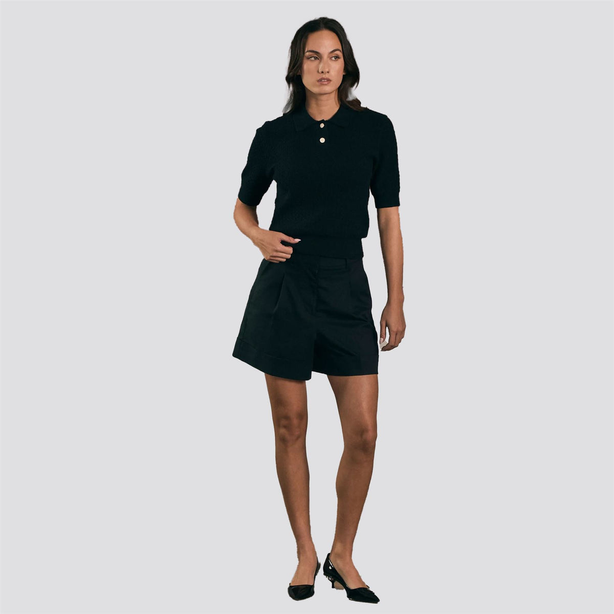 Womens Christy Polo Black