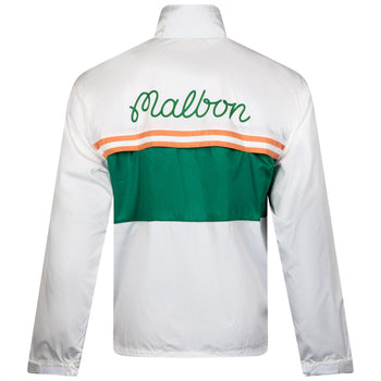 Malbon Golf Costanzo Windbreaker White | TRENDYGOLF USA