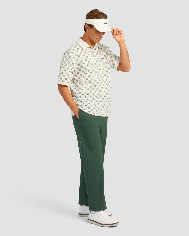 GOAT Pique Polo Monogram Pebble