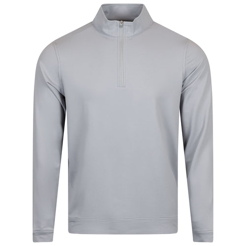 Perth Birdseye Performance Quarter Zip Gale Gray - SS25