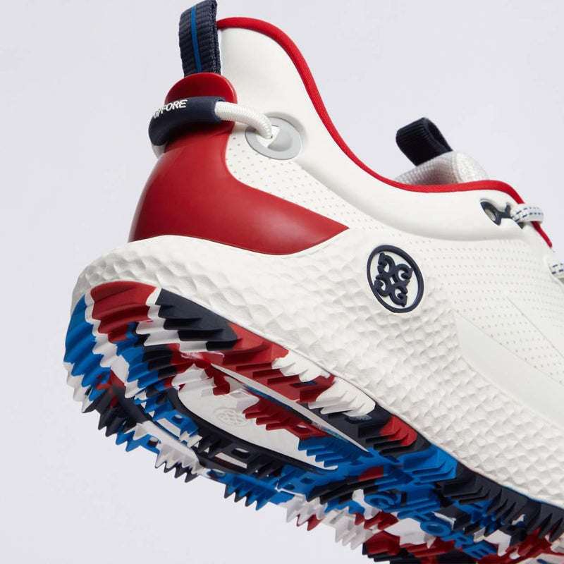 MG4+ O2 Perforated Golf Shoes Snow/Classic Red